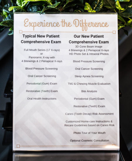 A list of new patient services offered here at Elevate Smile Design