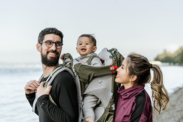 Drs. Perlman and Mai with their baby